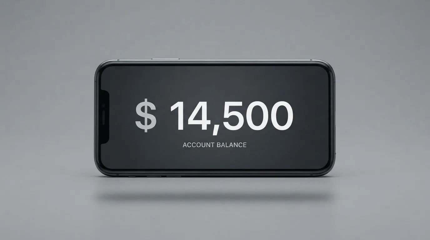 A phone showing a stablecoin transfer screen