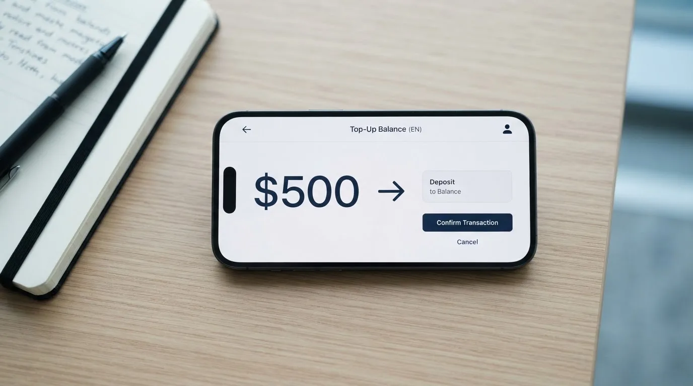 A phone showing a stablecoin transfer screen