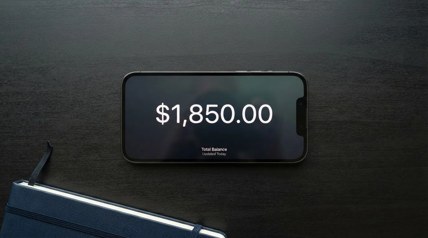 A phone showing a stablecoin transfer screen